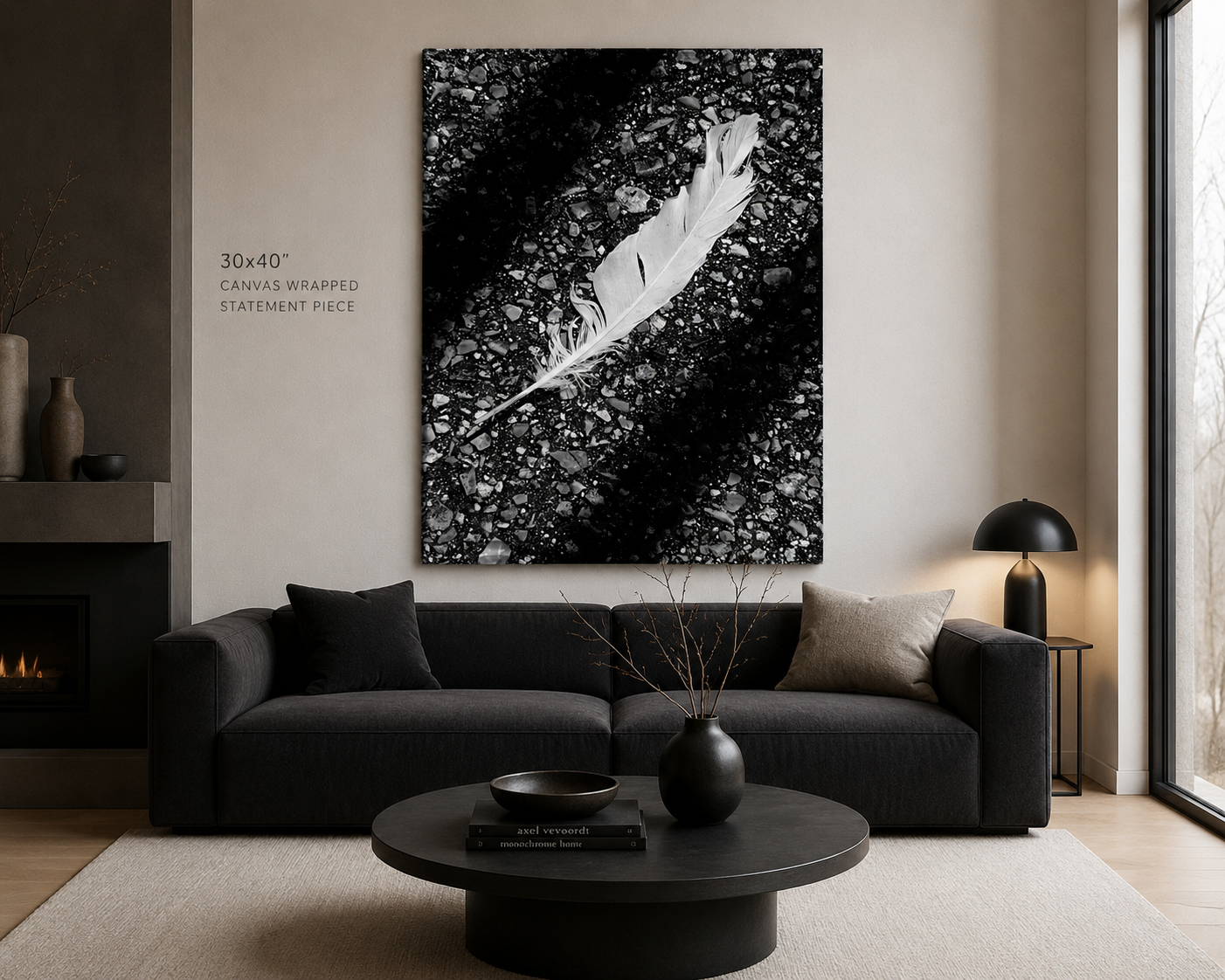 Statement Piece EQUILIBRIUM – Grounded Minimal Wall Art Statement Piece 30x40