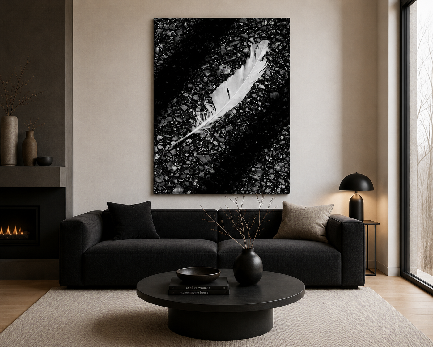 Statement Piece EQUILIBRIUM – Grounded Minimal Wall Art Statement Piece 30x40