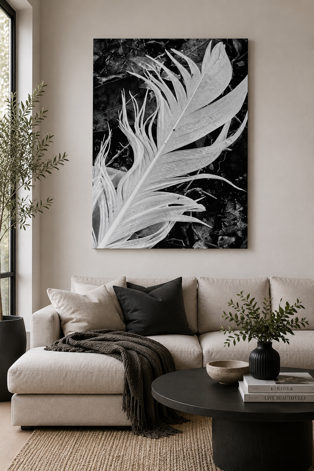 SERENE — Calming Neutral Wall Art