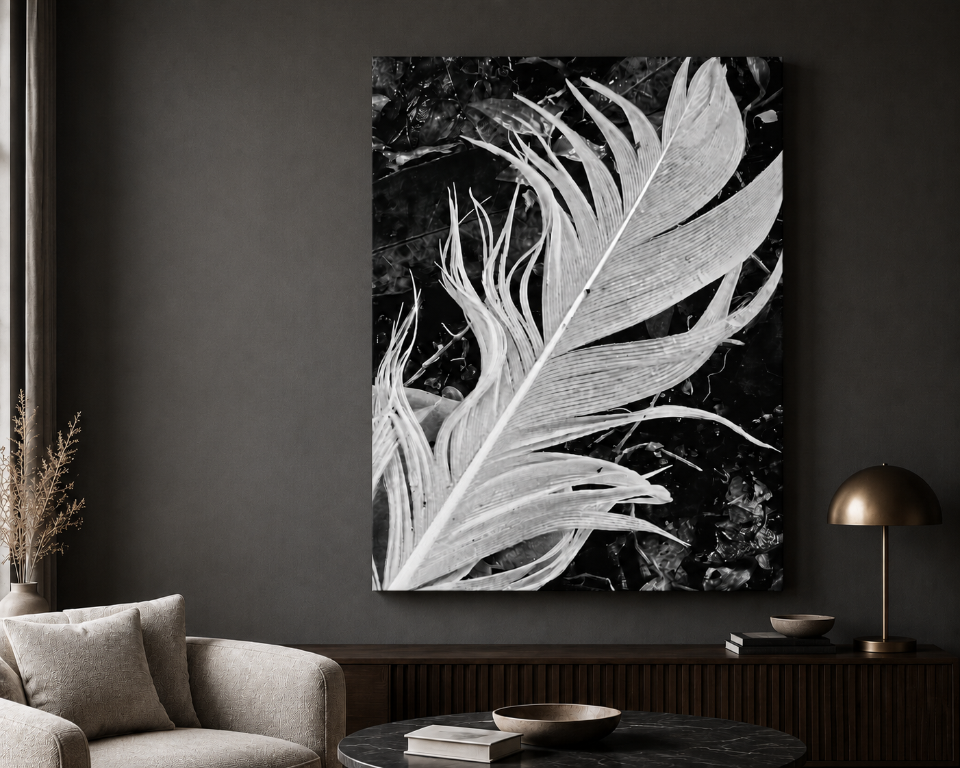 Statement Piece SERENE — Calming Neutral Wall Art Statement Piece 30x40